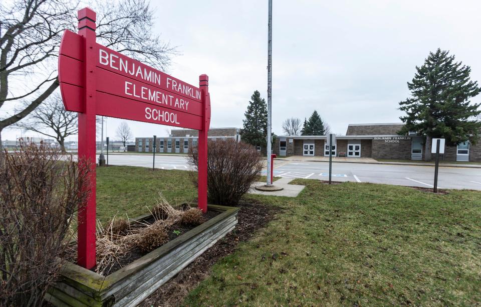 Ben Franklin Elementary School in Menomonee Falls as seen on Saturday, March 27, 2021.