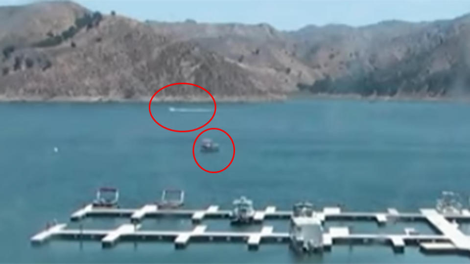 A jet ski driver on the far side of the lake could be a potential witness fans argue. Photo: Ventura County Sheriff's Office