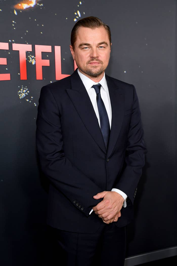 Leonardo DiCaprio attends the "Don't Look Up" World Premiere at Jazz at Lincoln Center on December 5, 2021 in New York City