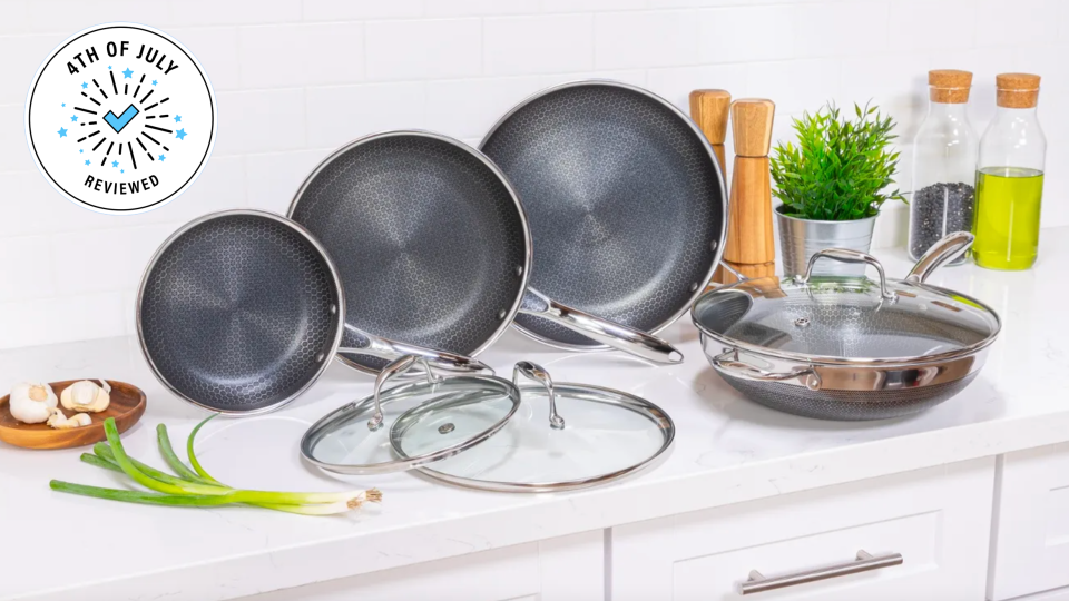 Pick up our favorite cookware set from HexClad for an incredible price for 4th of July.