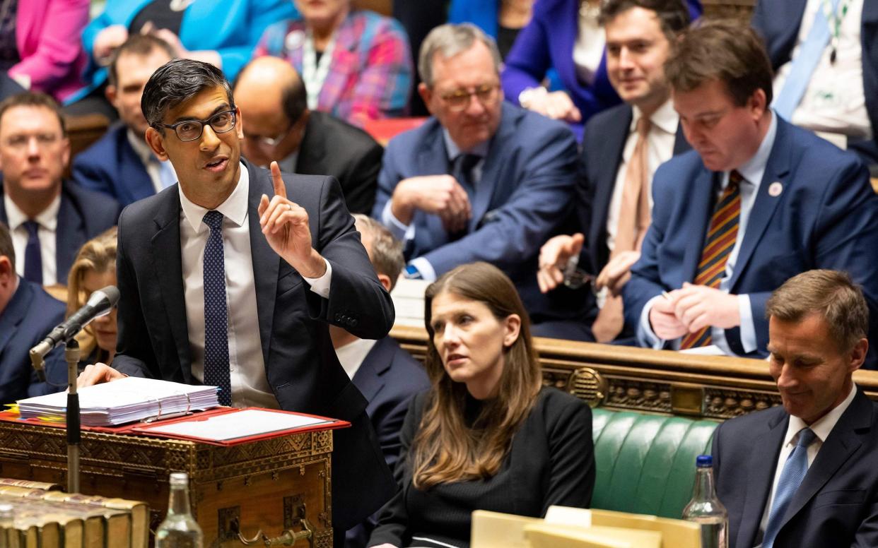Rishi Sunak is confident that the bill will go through - ROGER HARRIS/AFP
