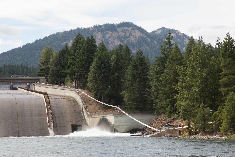 A Whooshh fish passage system