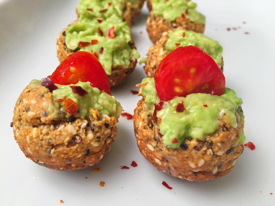 Quinoa “Avocado Toast” Bites (Gluten-Free)