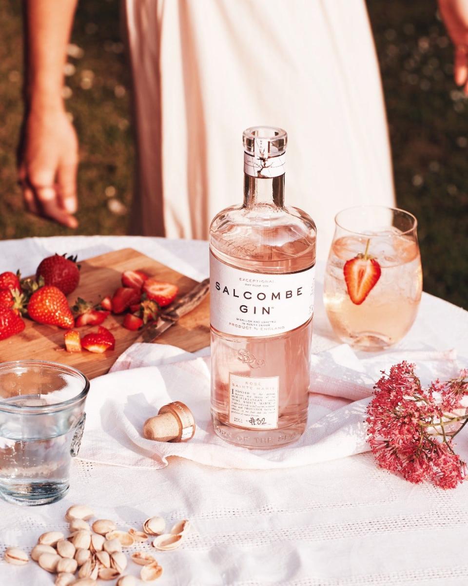 Pink wines and liquors, like Salcombe Gin, are a good match for Valentine's Day.