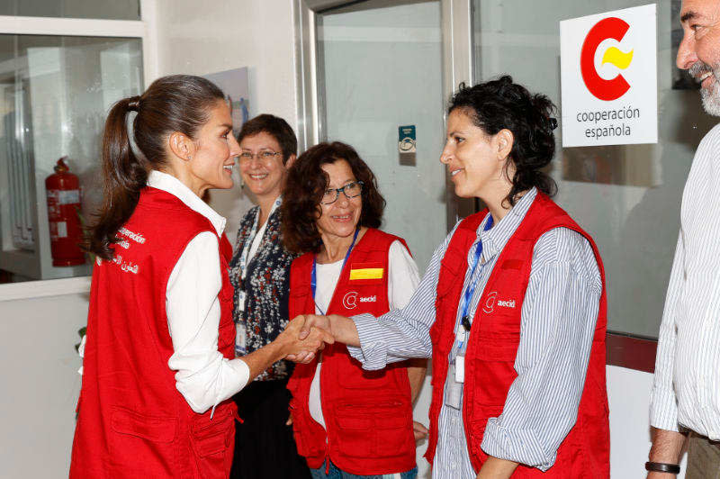 Reina Letizia en viaje de cooperación