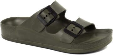 Funkymonkey Women's Comfort Slides Double Buckle