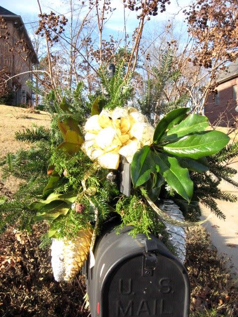 <p>There's more to Christmas greenery than pine and spruce. Savvy decorators use glossy magnolia leaves to make their mailbox swags really pop. </p><p><strong>Get the tutorial at <a href="https://southernhospitalityblog.com/making-an-easy-mailbox-swag/" rel="nofollow noopener" target="_blank" data-ylk="slk:Southern Hospitality;elm:context_link;itc:0;sec:content-canvas" class="link ">Southern Hospitality</a>.</strong></p><p><a class="link " href="https://www.amazon.com/slp/jingle-bell-garland/jb24nbgydy7d7ad?tag=syn-yahoo-20&ascsubtag=%5Bartid%7C10050.g.33605249%5Bsrc%7Cyahoo-us" rel="nofollow noopener" target="_blank" data-ylk="slk:SHOP JINGLE BELL GARLAND;elm:context_link;itc:0;sec:content-canvas">SHOP JINGLE BELL GARLAND</a><br></p>