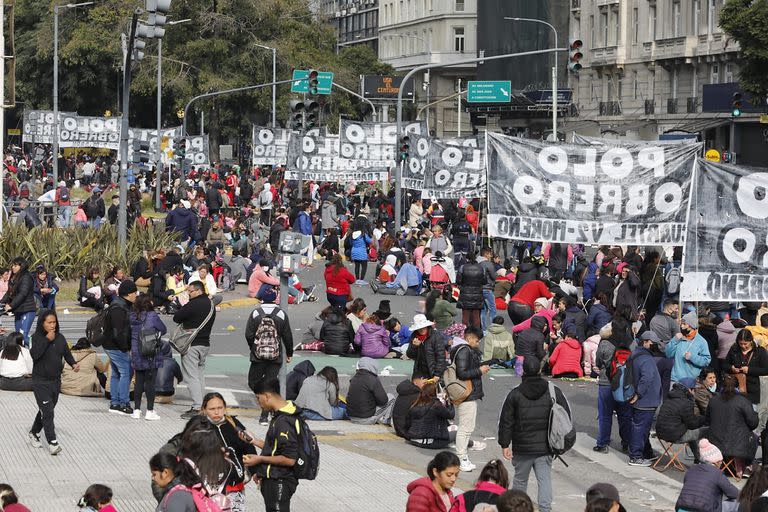 Protestas y cortes en la ciudad de Buenos Aires, hay caos de tránsito