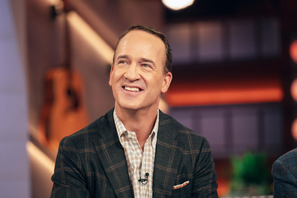 THE KELLY CLARKSON SHOW -- Episode 7I103 -- Pictured: Peyton Manning -- (Photo by: Weiss Eubanks/NBCUniversal via Getty Images)