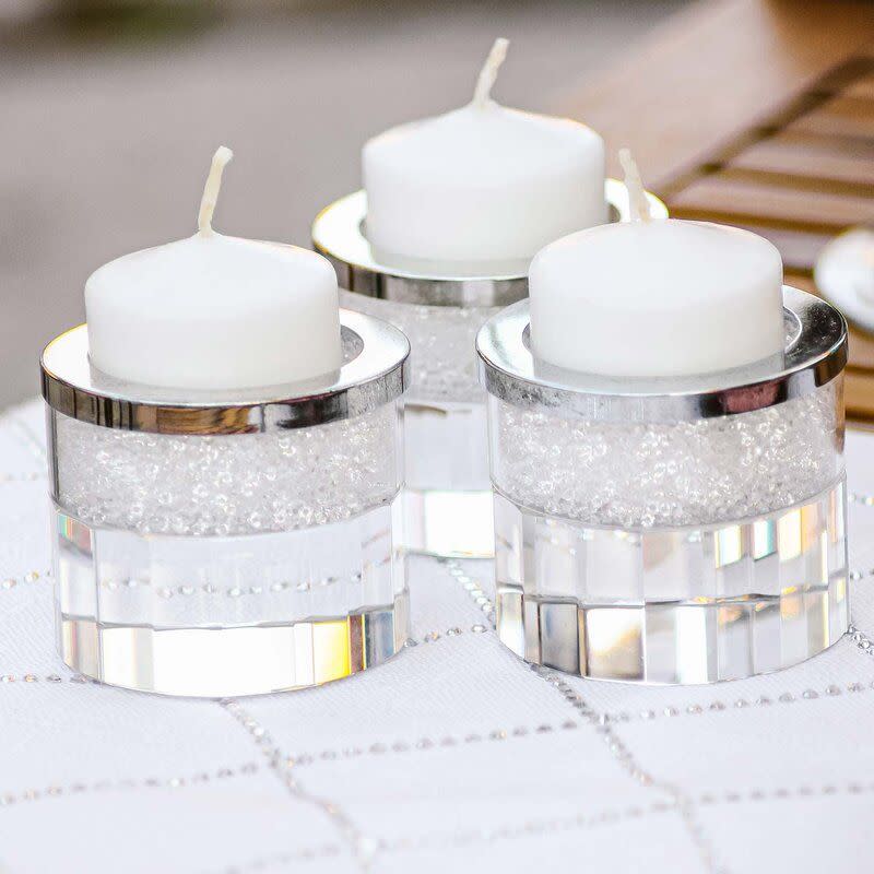 2.75" Crystal Tabletop Tealight Holder