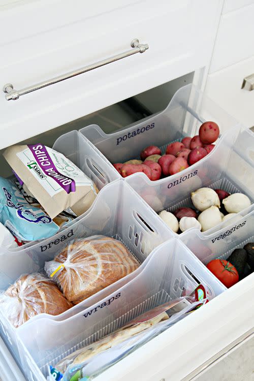 Make a Mini Pantry with Bins