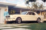 <p>There have been Ford Mustangs for four- and six-cylinder engines, but the original <strong>pony car</strong> is always associated with a rumbling V8 motor. The latest generation of Mustang uses a 5.0-litre <strong>Coyote</strong> V8 with 463bhp, though there Shelby GT500 ups this to <strong>760bhp</strong> from its supercharged 5.2-litre motor.</p><p>Early Mustangs from the car’s launch in 1964 came with Ford’s 260cu in (4.2-litre) <strong>small block</strong> engine. These cars are now among the most sought-after Mustangs as they were soon replaced with the 289cu in (4.7-litre) V8 that went on to power everything from pick-up trucks to the <strong>AC Cobra</strong>.</p>