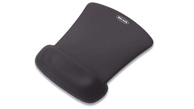 A mouse pad to cushion your wrist