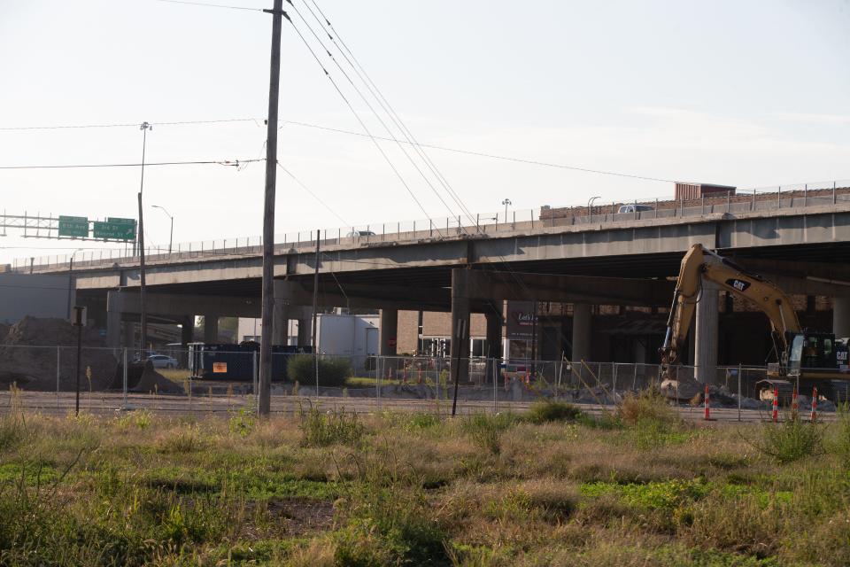 Few buildings remain in the future path of Topeka's Polk-Quincy Viaduct as the Kansas Department of Transportation acquires properties needed to replace and realign that roadway.