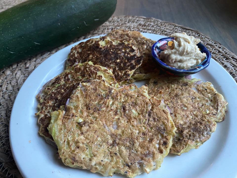 Add fresh or dried herbs to the fritters such as chives or dill for a unique flavor combination.