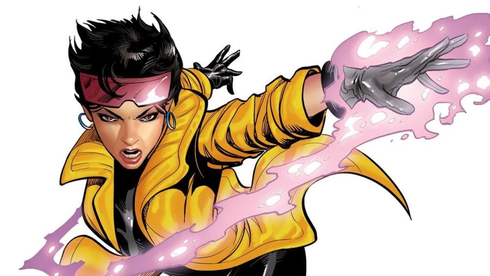 The X-Men's Jubilee, using her fireworks powers.