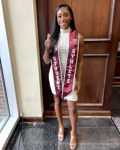 <p>Charokee Young Instagram</p> Charokee Young graduating from Texas A&M University in May 2023