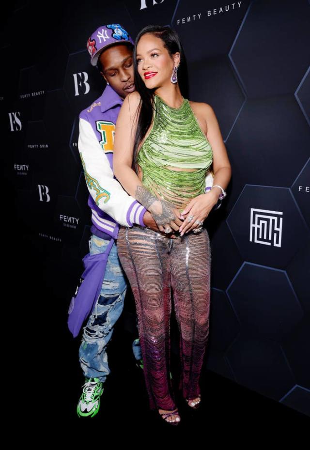 Rihanna Charts on X: Rihanna and ASAP Rocky at LV Show that paid