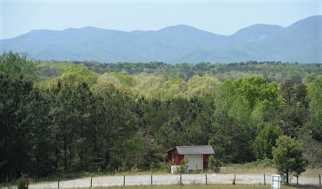 The scenic mountains of North Carolina can be seen from several vantage points in northern Spartanburg County.