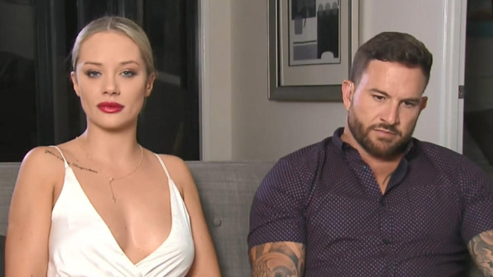 Just last month, Jess and onscreen love Dan Webb went through a very public break up. Photo: Channel Nine