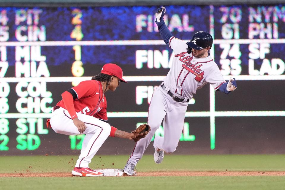 Outfielder Forrest Wall (Photo by Mitchell Layton/Getty Images)