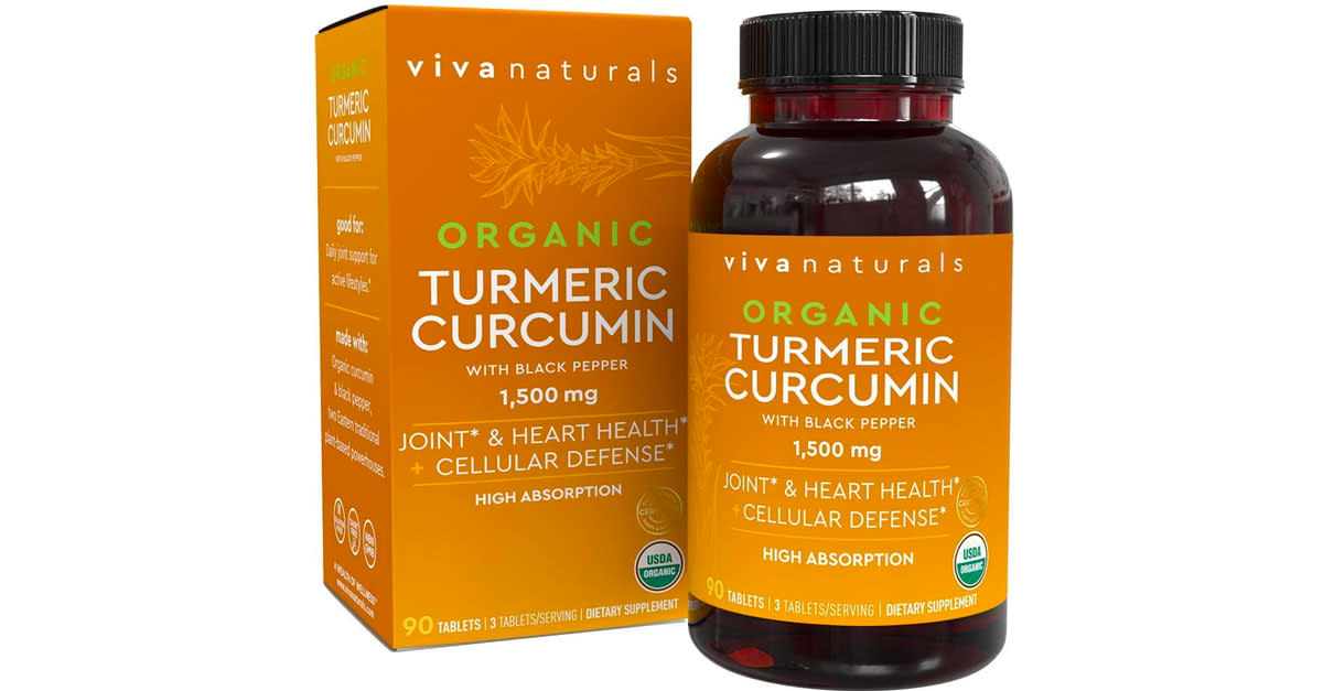 Organic Turmeric Curcumin Supplements with Black Pepper (Photo: Amazon)