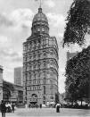 <p>Named after James Pulitzer, the Pulitzer Building was built to house <em>The New York World</em> newspaper and was completed in 1890. The structure was later demolished in 1955 to make way for motor transportation around the city, specifically on the Brooklyn Bridge. </p>