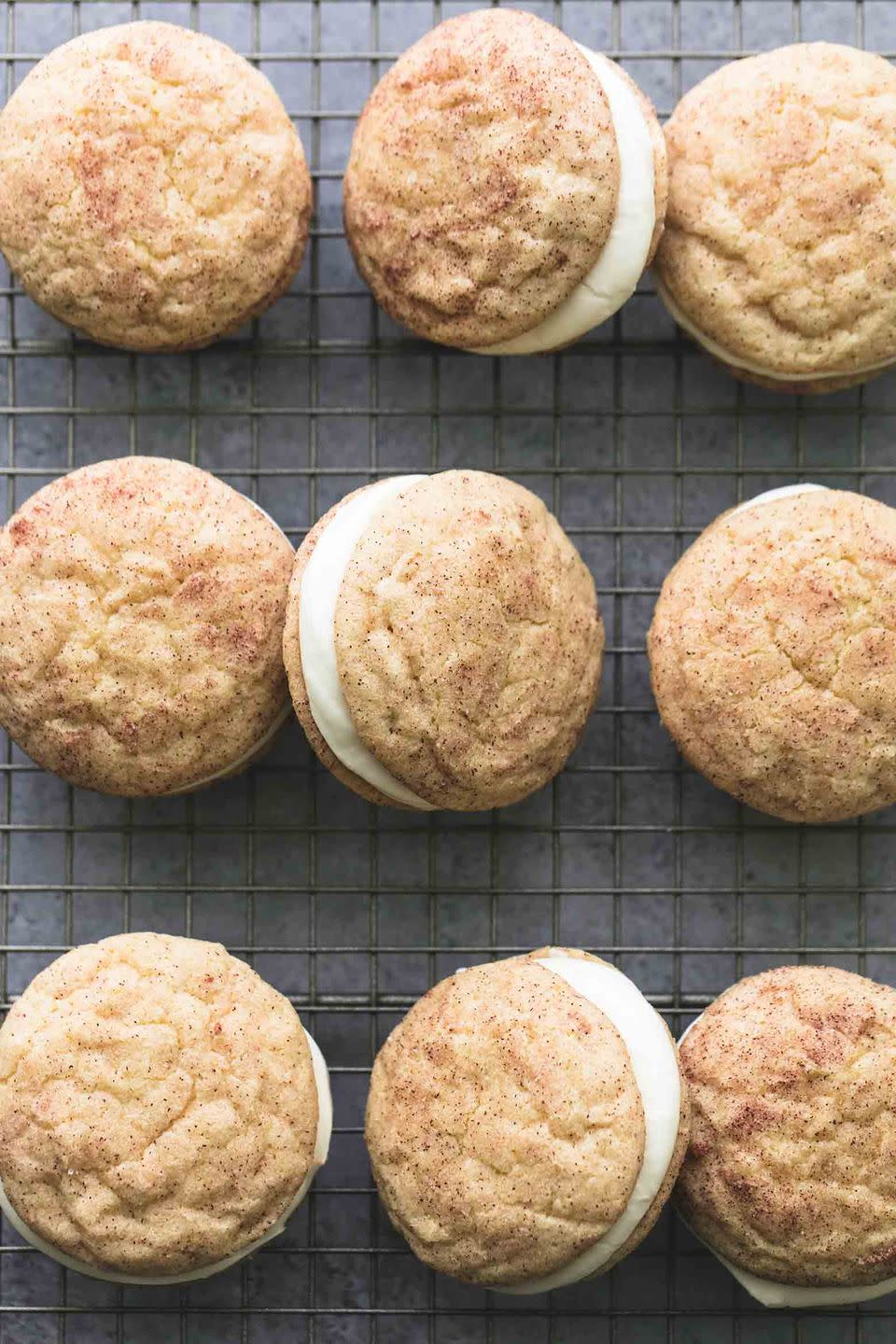 Eggnog Snickerdoodle Whoopie Pies