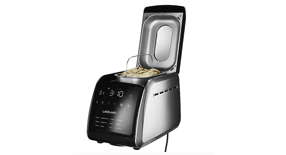 This bread maker has a touchscreen and 12 functions