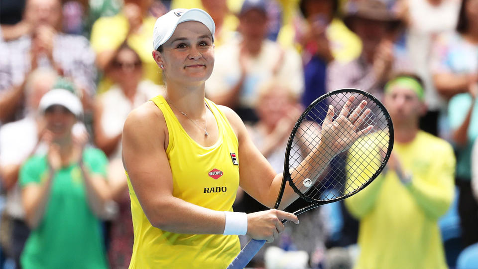 Ash Barty was awarded the Queensland Young Australian of the Year award. (Getty Images)