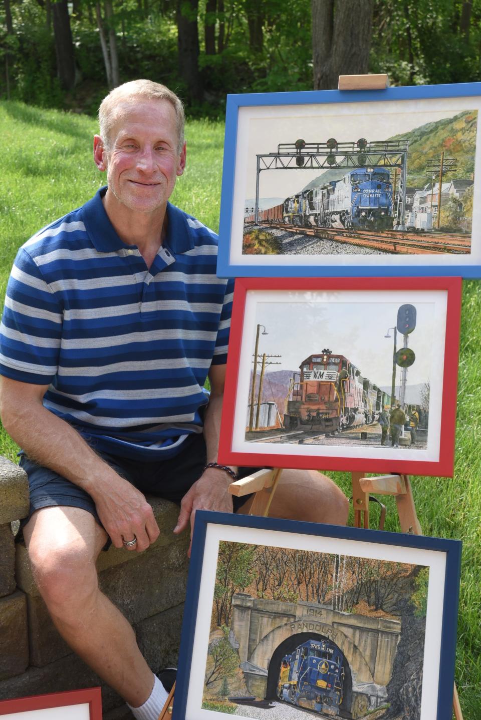 Kevin Yackmack of Independence Township is featured artist at the Midland Arts Council show this July 4th holiday season.