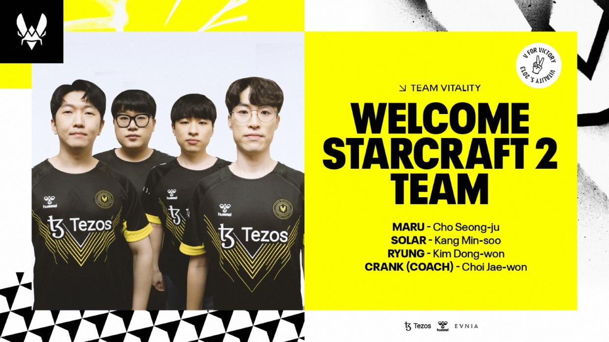 French esports organisation Team Vitality has entered the real-time strategy scene by acquiring South Korean StarCraft II roster ONSYDE. (Photo: Team Vitality)