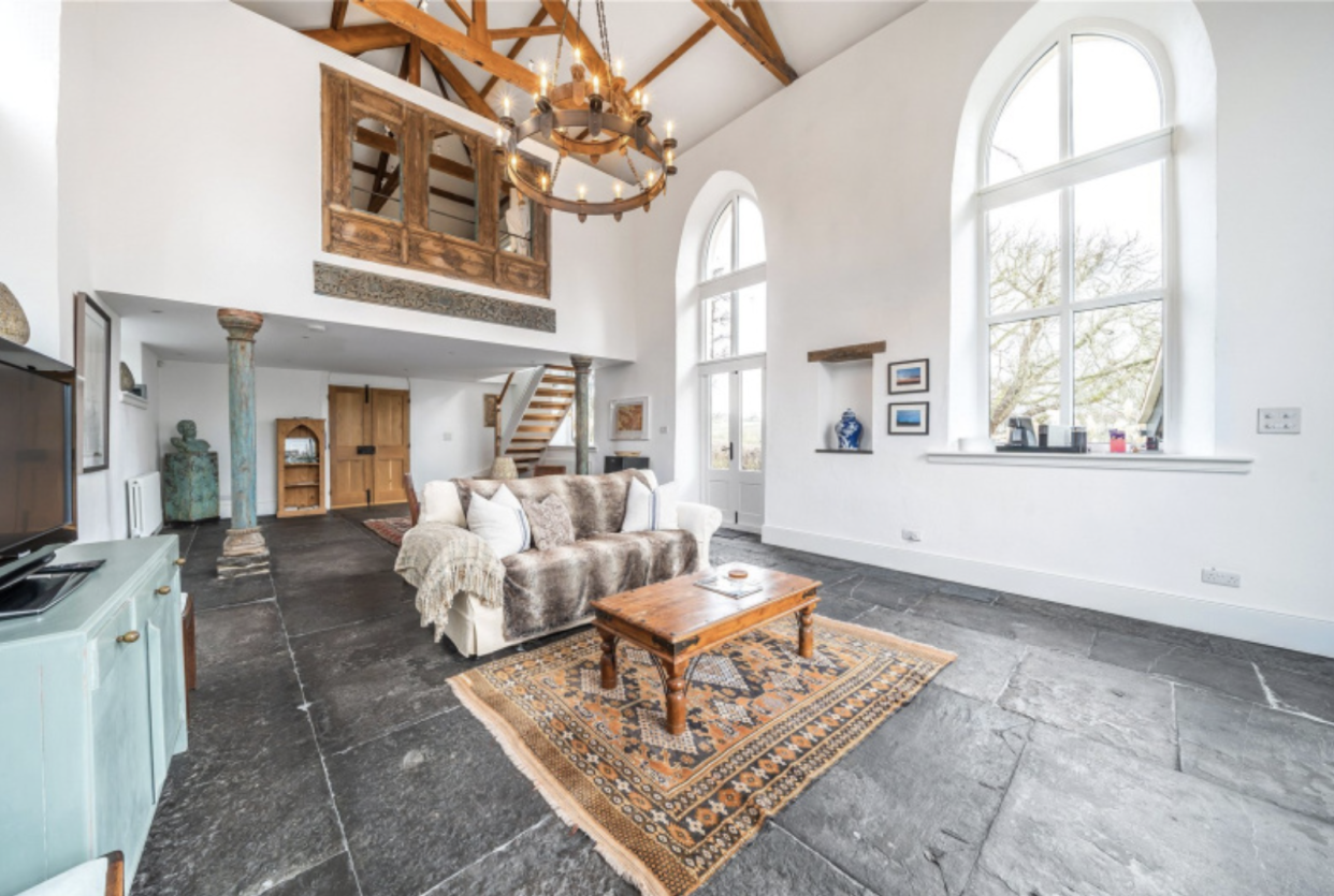 inside converted chapel.