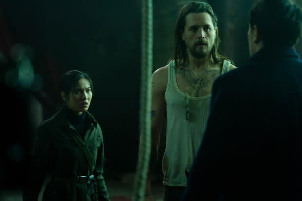 (L-R) Nhung Kate as Yen and Ben Robson as Frankie in The Continental.<p>Katalin Vermes/Starz Entertainment</p>
