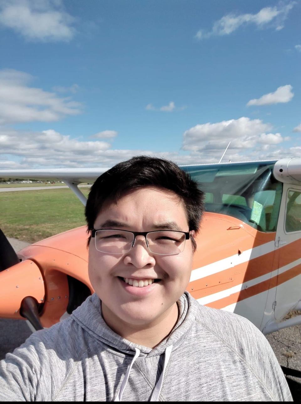 Joseph Akulukjuk, 24, of Pangnirtun, Nunavut, has been hired as a pilot by Canadian North to fly planes in Nunavut.