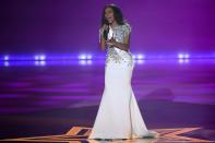 La cerimonia all'Excel Arena che ha incoronato la 23enne giamaicana Toni-Ann Singh.