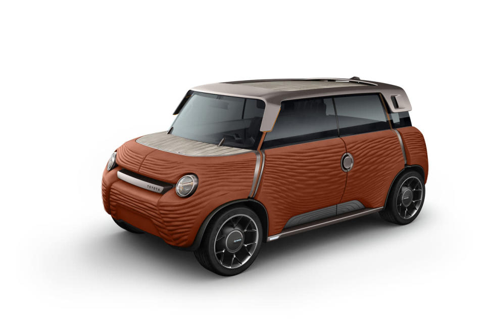 Inside, there are two futon-like bench seats and a bamboo dash with a single small screen and phone port.