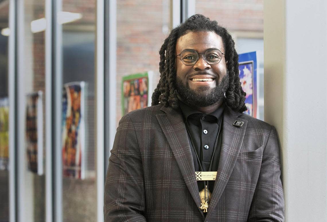 Cornell Ellis, executive director of BLOC, which stands for Brothers Liberating Our Community, at De La Salle Education Center, 3737 Troost Ave, Kansas City, MO . Friday, March 8, 2024. Susan Pfannmuller/ Special to The Star