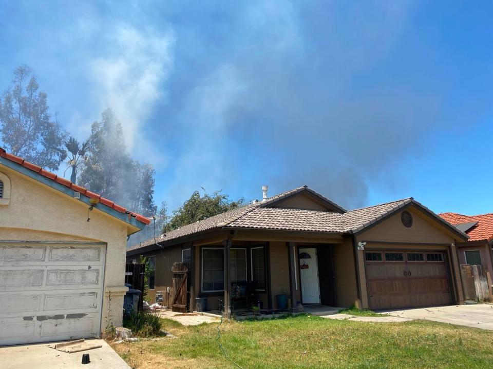 Fire crews protected homes as a grass fire spread east towards it. No homes were damaged on Thursday, June 6, 2024.