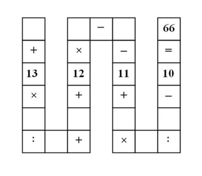9) Can you do this math Sudoku?