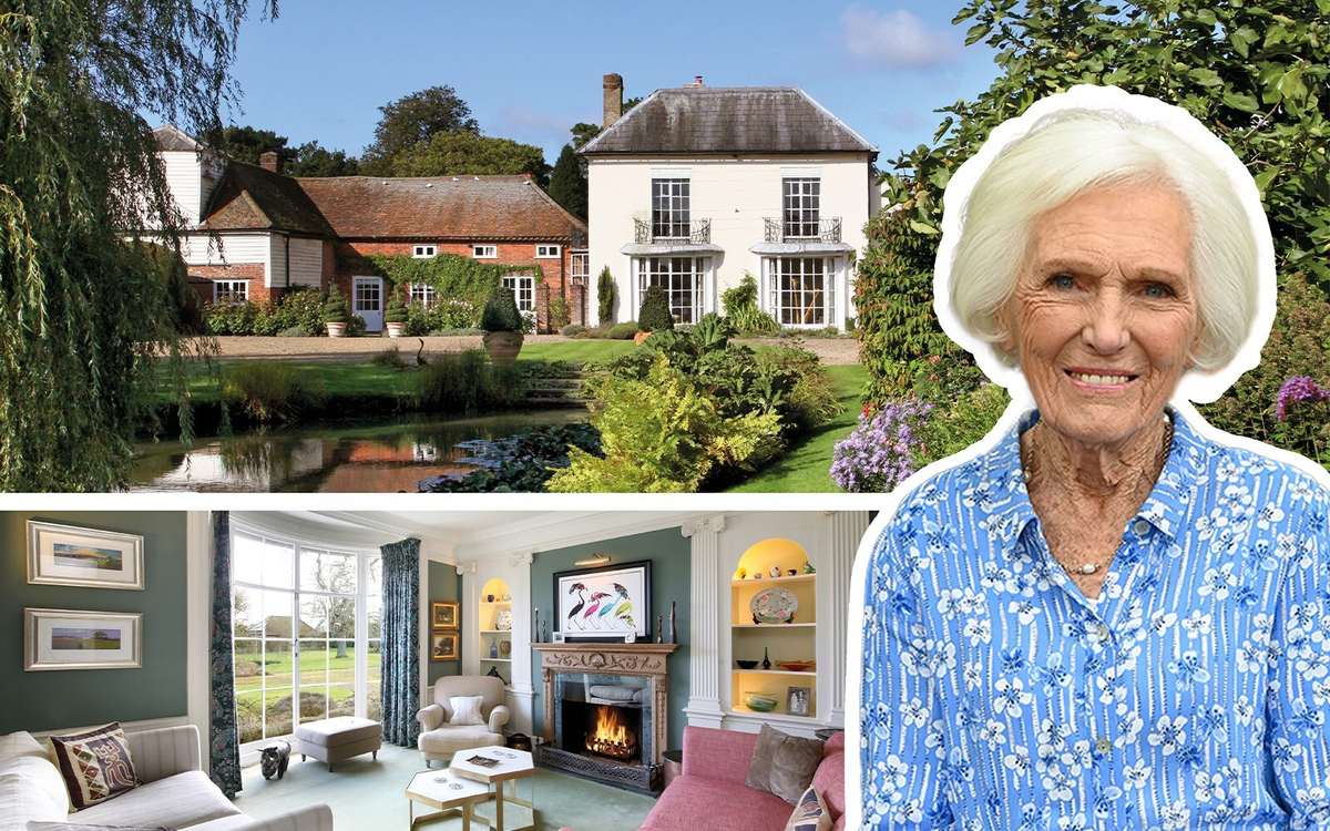 Watercroft, Mary Berry's former home of 31 years, is for sale for £3.5 million (ES)