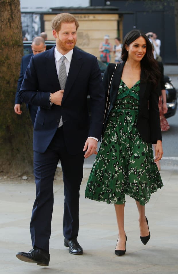 Duchess of Sussex Meghan Markle in Self-Portrait. Photo: Alastair Grant/Getty Images