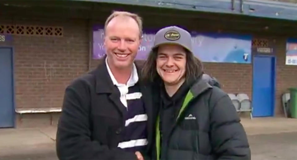 A 19-year-old who had a heart attack was able to thank the man who saved his life on Saturday. Source: 7 News