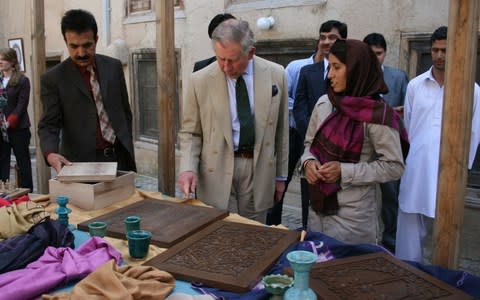Prince Charles visiting Afghanistan with charity Turquoise Mountain - Credit: Google Arts & Culture