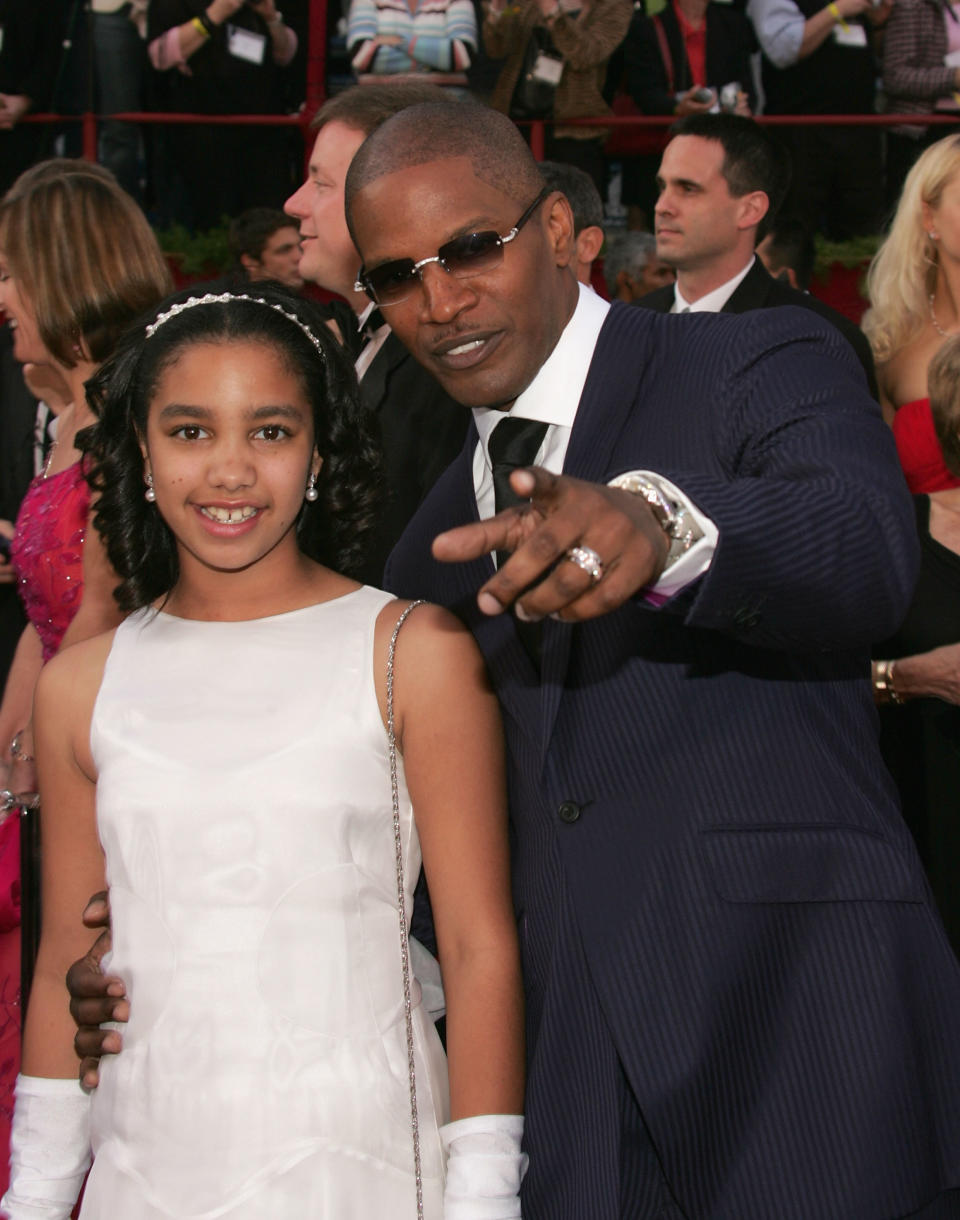 Corinne and Jamie Foxx