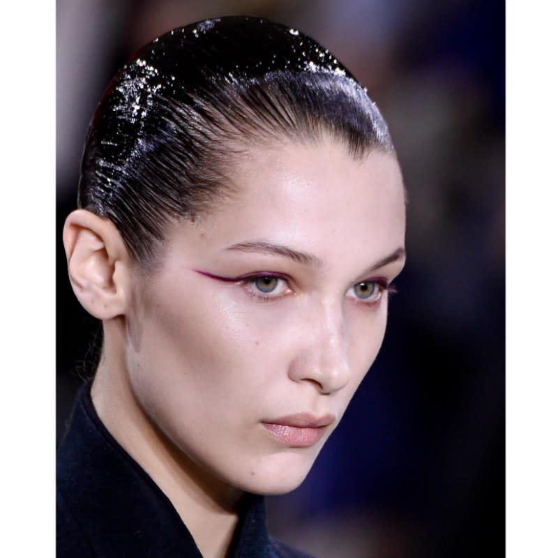 Haider Ackermann: Burgundy Wings and High-Shine Hair