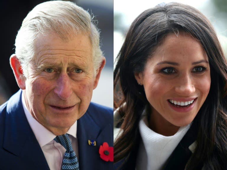 Megan Markle will initially walk down the aisle alone, but will then be joined by her future father-in-law Prince Charles, who will accompany her after her own father dropped out through ill health