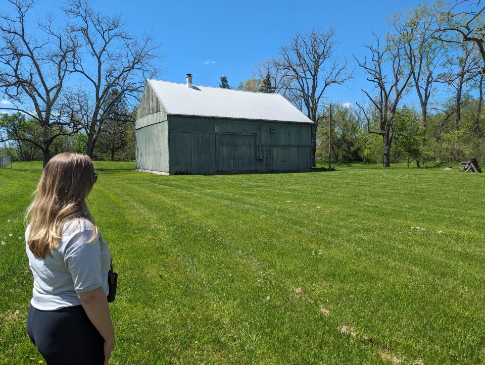 Sandusky County Park District Interpretive Naturalist Sarah Chong showed off Decoy Marsh park. The park is only open to the public in May. It doesn't have a formal parking lot, or restrooms.