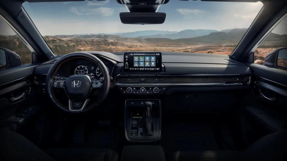 Cabine do novo Honda CR-V mostra algumas semelhanças com a 11ª geração do Civic (Imagem: Divulgação/Honda)