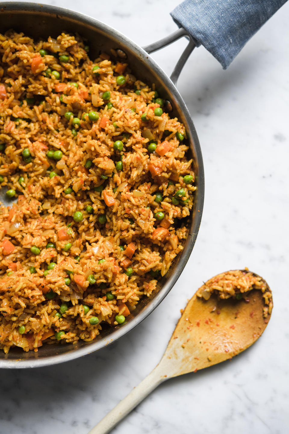 This image released by Milk Street shows a recipe for Jollof Rice. (Milk Street via AP)